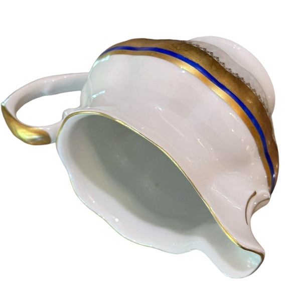 Vintage Van Cortland Favolina-Karolina Gold Filigree Band Scalloped Creamer - Picture 10 of 14